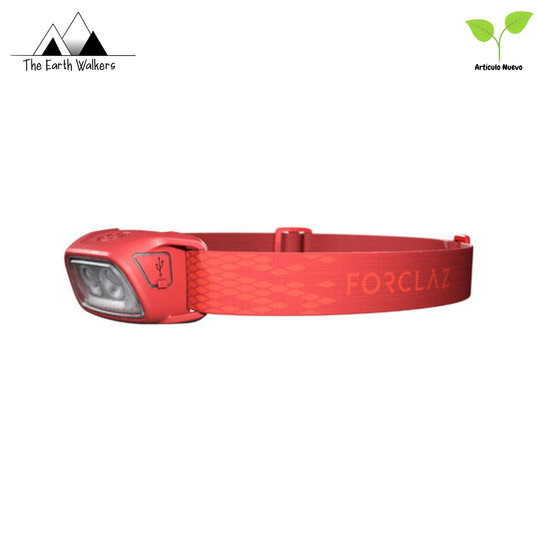 Linterna frontal recargable ForClaz de Quechua- 120 lúmenes - HL100 USB - Nuevo