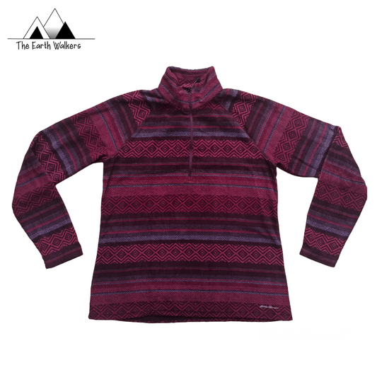 Eddie Bauer - Forro polar con cremallera 1/4 - Talla L