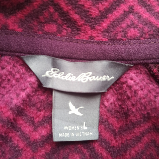 Eddie Bauer - Forro polar con cremallera 1/4 - Talla L