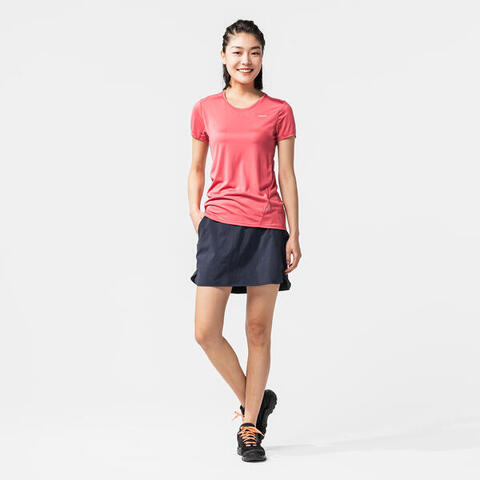 Camiseta de montaña y trekking manga corta Rosa Quechua - Talla S - Nueva