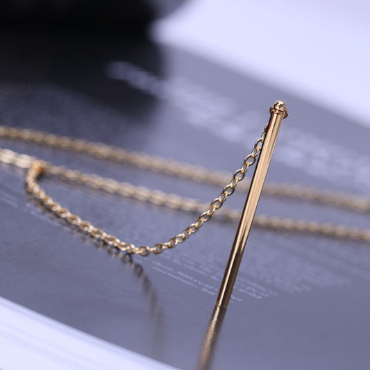 Collar con colgante de barra